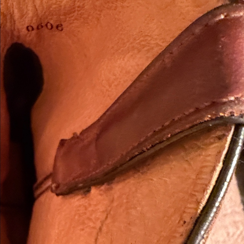Tony Lama Red-Brown Embroidered Western Heeled Boots - Picture 7 of 16